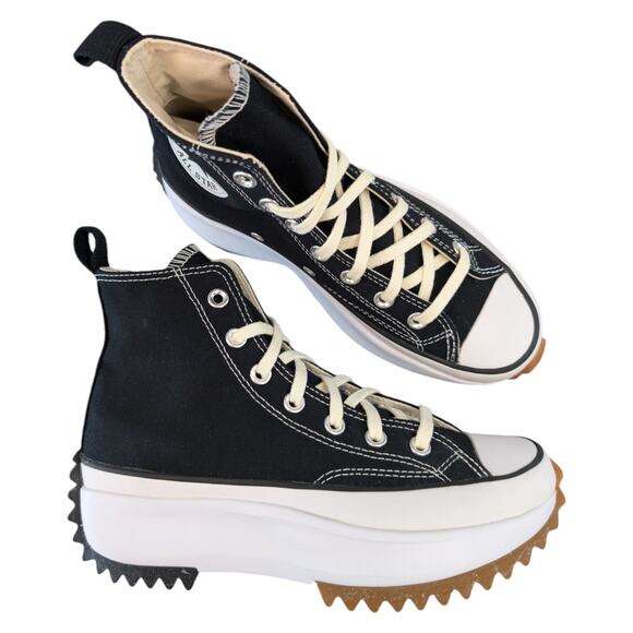 Converse Shoes - Converse CTAS Run Star Hike High Black White Gum Unisex Sneaker Womens 7